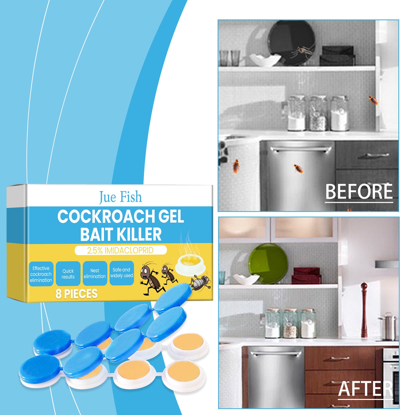 Kill Cockroach Glue Bait, Living Room Kitchen Bedroom Kill Cockroach Glue Bait Home Special Cockroach Bait