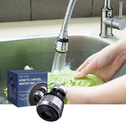 Supercharged Shower Head Home Kitchen Faucet Anti-Splash Head Universal Rotary Supercharged Stainless Steel Shower Head