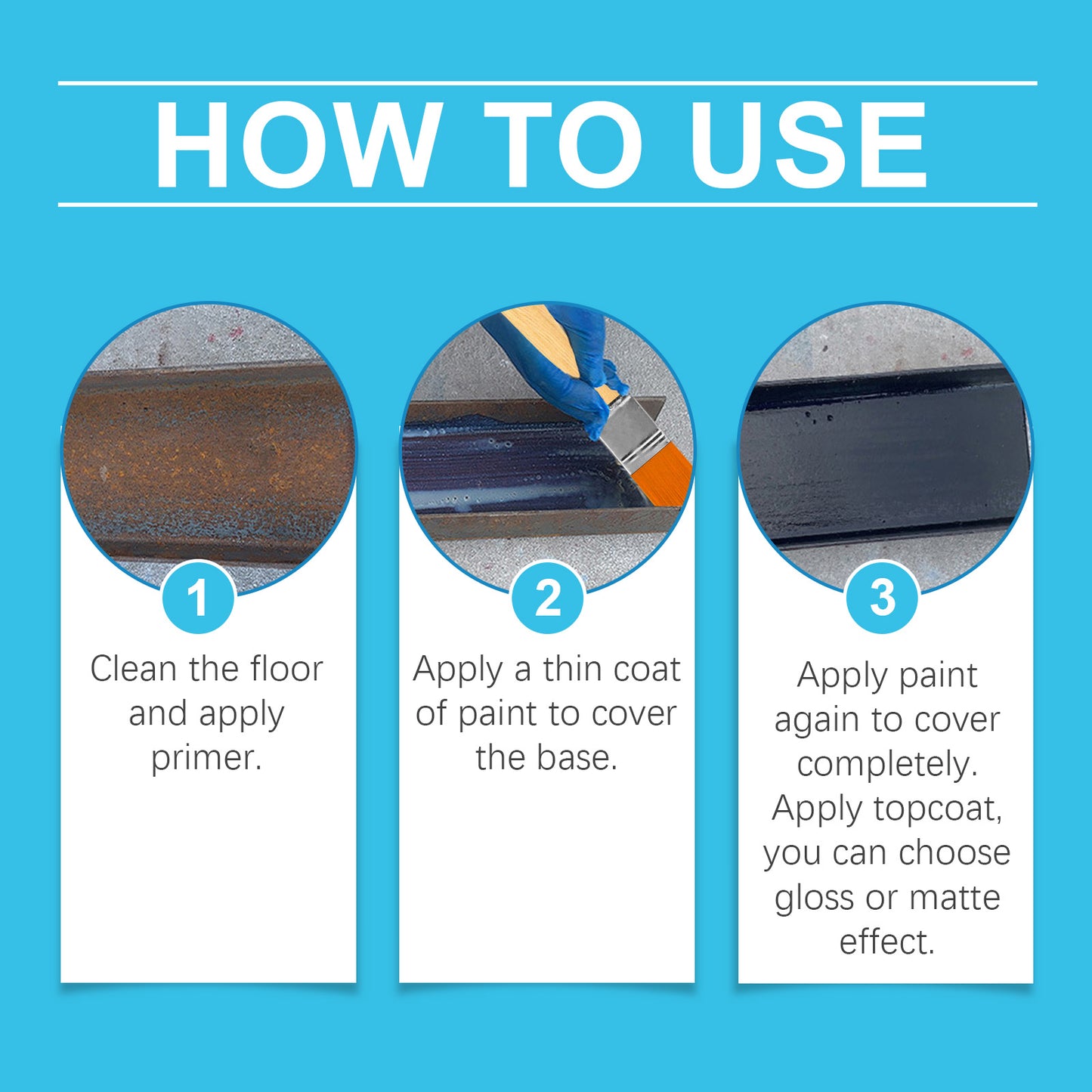 Multi-Purpose Floor Paint, Waterproof And Anti-Wear Metallic Paint, Impermeable Quick-Drying Paint Floor Renovation Paint