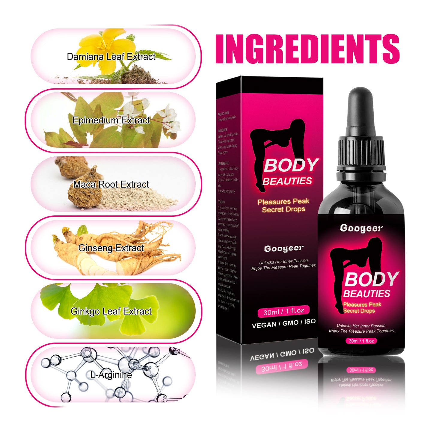 Feminine Care Drops, Moisturizing Gentle Massage Health Care Drops For Women's Body Skin