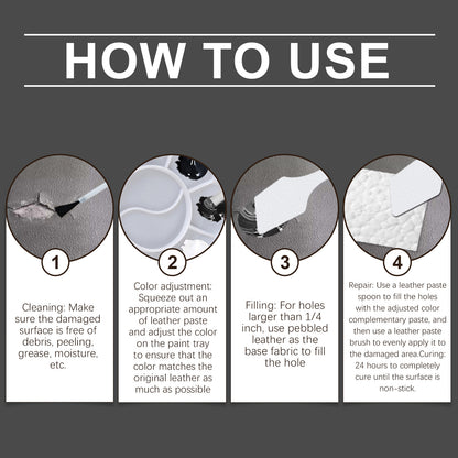 Jakehoe Leather Repair Kit Furniture Sofa Seats Car Interior Leather Cleaning Refurbishment Repair Cream