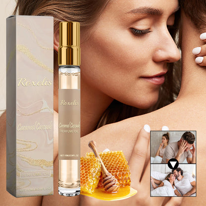 Caramel Cascade Perfume Oil, Lasting Fragrance Light Elegant Natural Niche Fresh Mild Not Pungent Portable Caramel Perfume