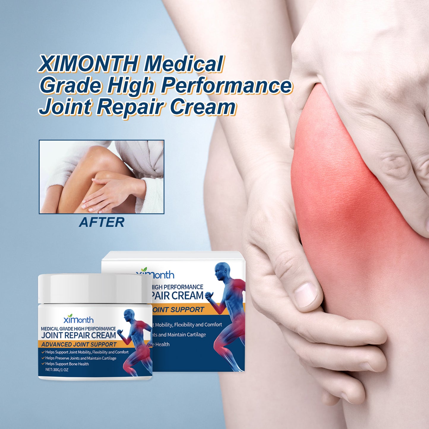 Medical Grade High Performance Joint Repair Cream, Relieve Wrist Knee Lumbar Shoulder And Neck Joint Pain Care Cream
