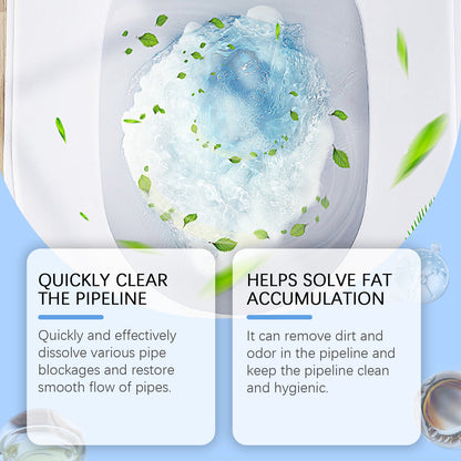 Pipe Dredging Powder, Toilet Pipe Toilet Floor Drain Kitchen Drain Clogged Dredging Powder