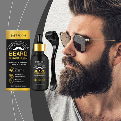 East Moon Men's Beard Care Oil, Gentle Cleaning, Moisturizing And Gentle Beard Care Essential Oil