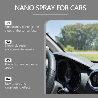 Rayhong Automotive Coating Agent (120ml) Nano Coating Crystal Liquid Spray For Car Paint, Car Dashboard Water-Repellent Wax Water