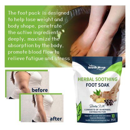 Herbal Soothing Foot Soak, Vein Repair To Relieve Body Fatigue Body Shaping Bead Foot Bath Kit