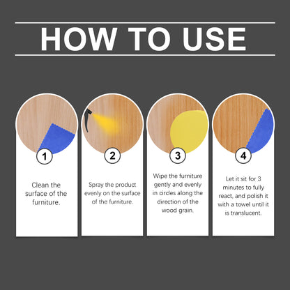 Jaysuing Furniture Beeswax Polishing Spray, Wood Polishing Scratches Refurbished Polishing Furniture Care Spray