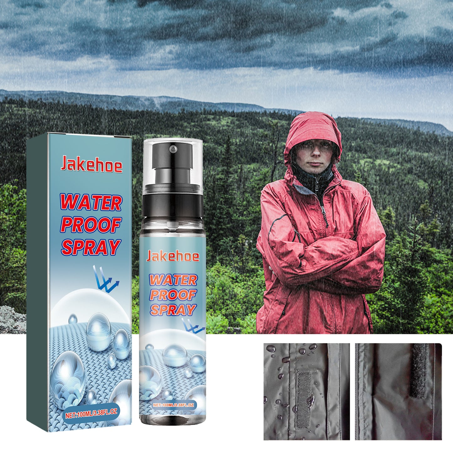 Water Proof Spray, Waterproof And Snowproof Cleaning And Decontamination Spray For Hardshell Jacket And Shoe Upper