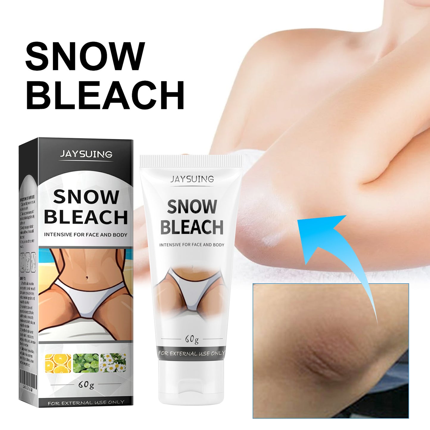 Jaysuing Brightening Cream Repair Dull Joints Under The Armpits, Dark Brightening, Moisturizing And Rejuvenating Body Cream