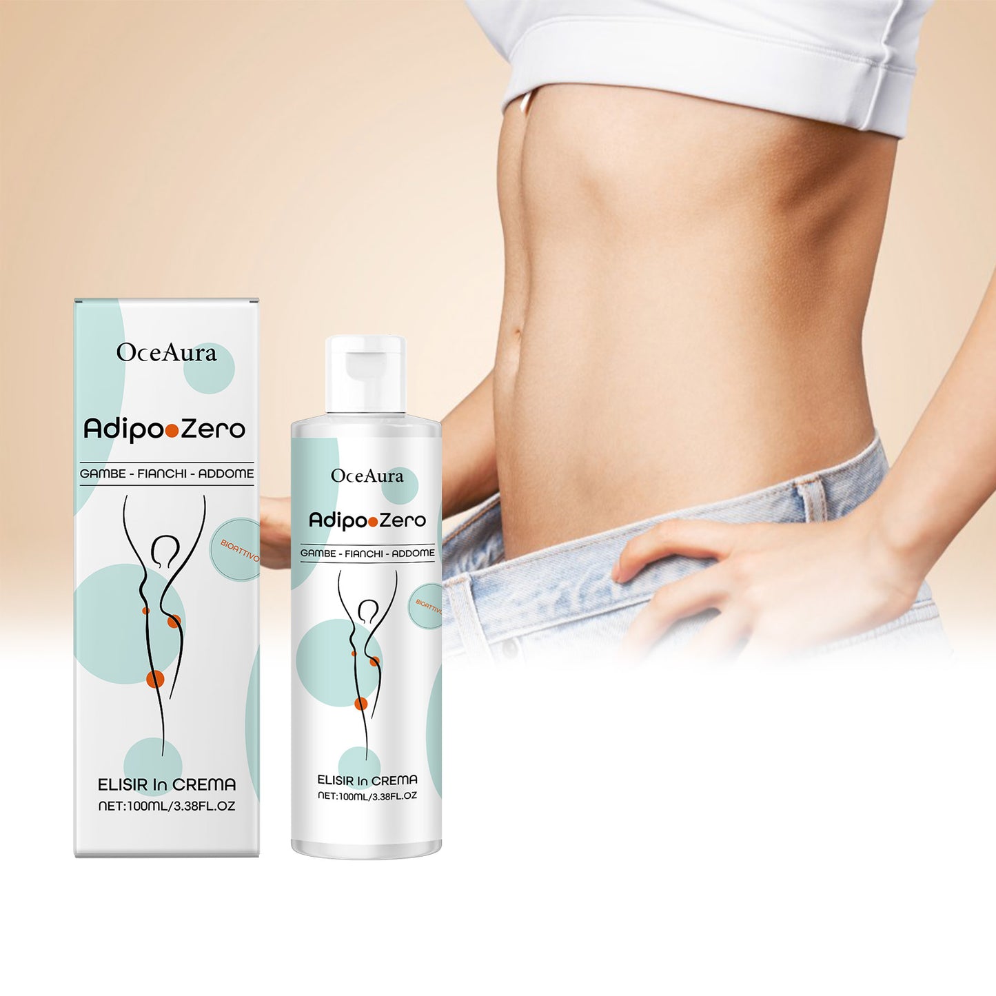 OceAura Body Care Cream Gentle Moisturizing Light Treatment All Over The Skin Nourishing Firming Massage Cream