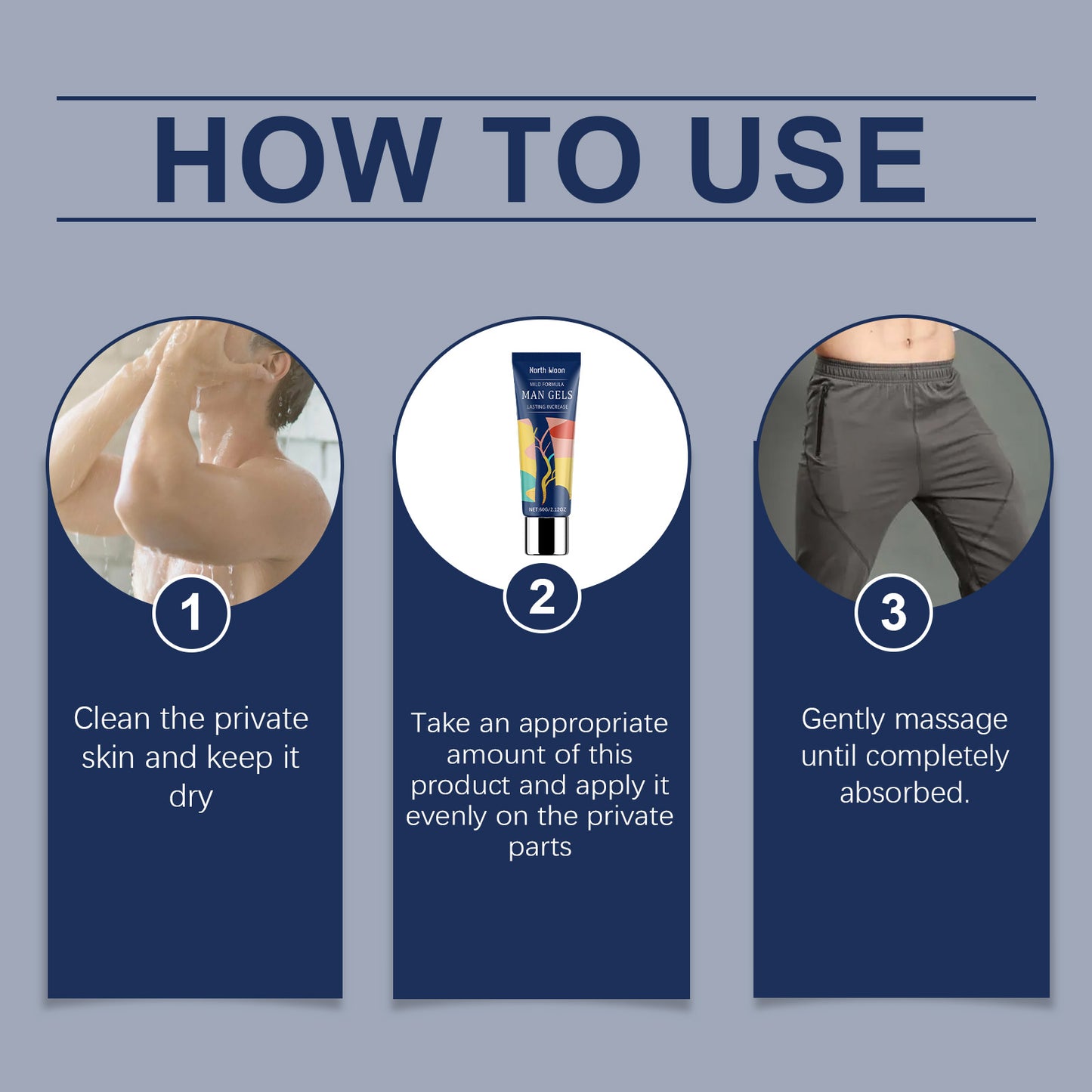 North Moon Men's Care Lubricant Moisturizes, Nourishes And Enhances Daily Comfort Body Care