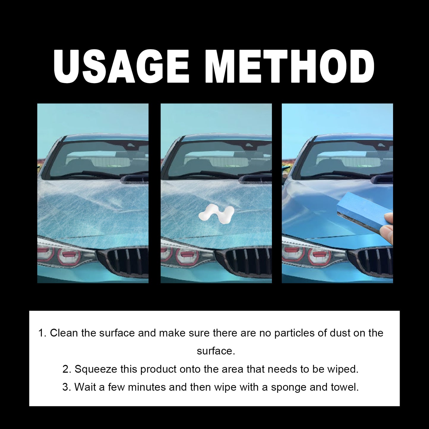 Scratch Repair Agent, Car Paint Reconditioning Protective Polishing Scratches Cleaning Decontamination Mark Remover