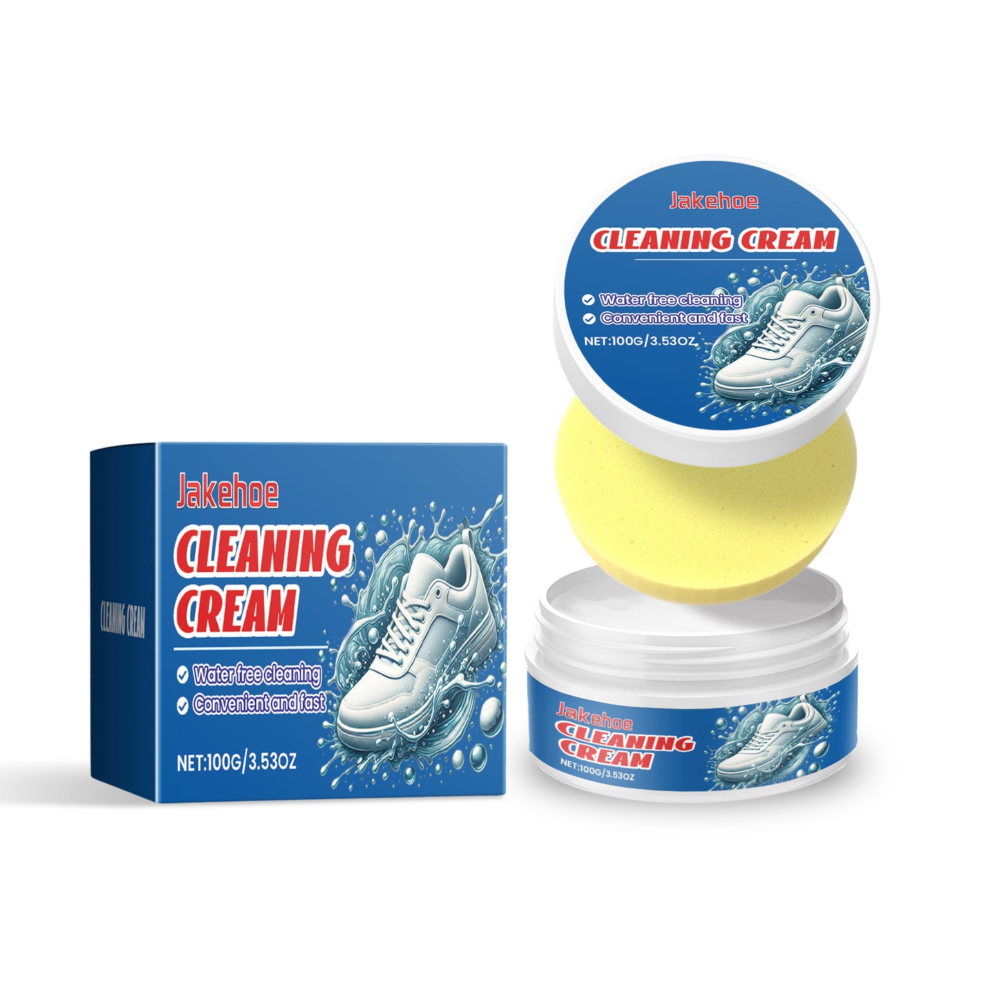 Small White Shoe Cleaning Cream Wash Free Upper To Remove Stains Bright White Multi-Functional Shoe Cleaning Cream