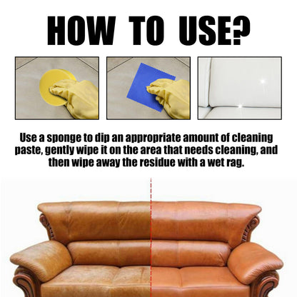 Cleaning Cream, Sofa Seat Polishing Complementary Color Brightening Scratch Care Repair Cream