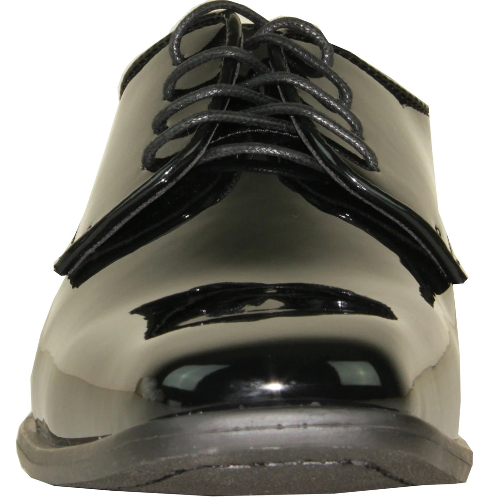 "Matteo" Black Vangelo Tuxedo Shoes