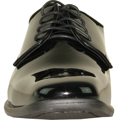 "Matteo" Black Vangelo Tuxedo Shoes