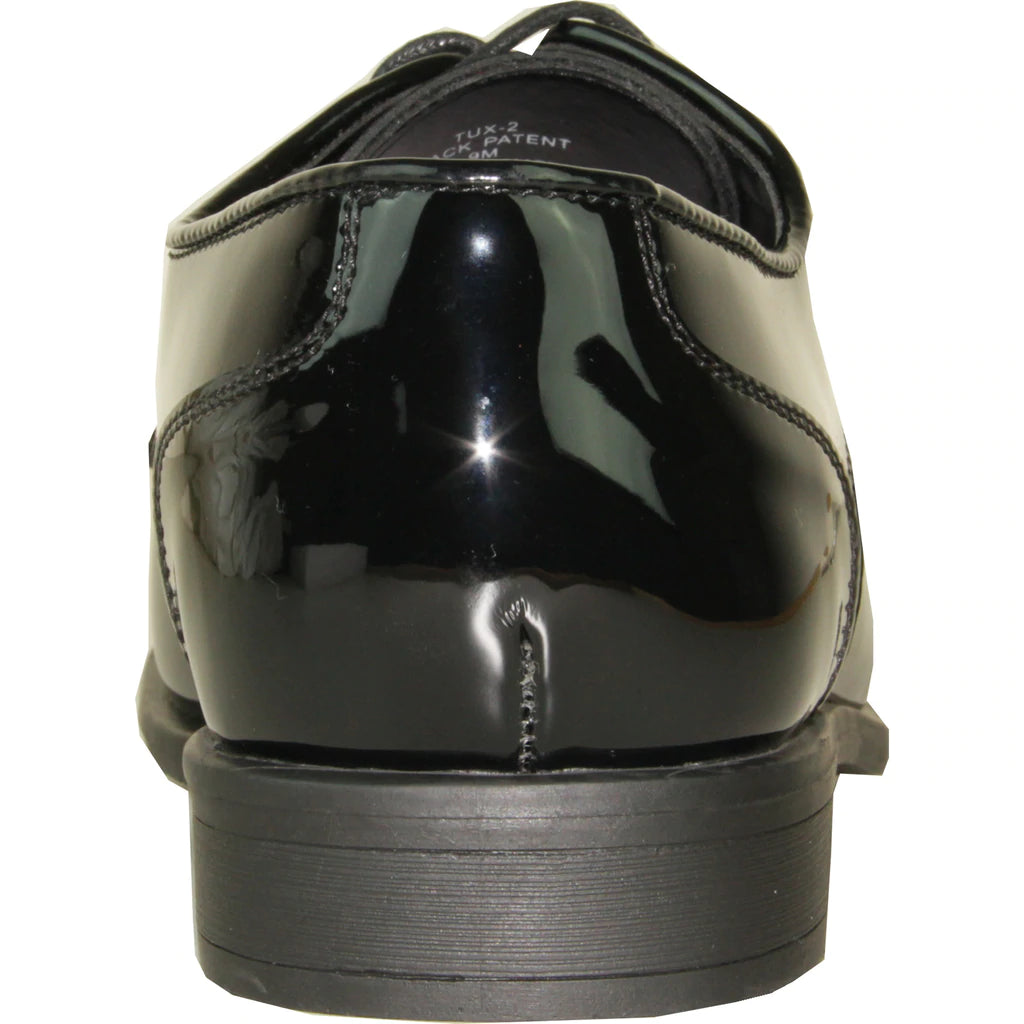 "Matteo" Black Vangelo Tuxedo Shoes