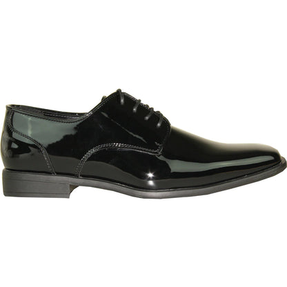 "Matteo" Black Vangelo Tuxedo Shoes