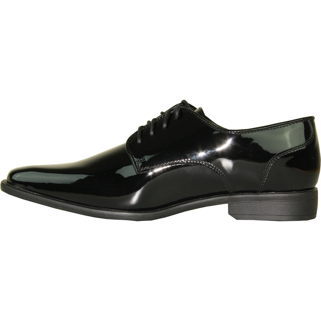 "Matteo" Black Vangelo Tuxedo Shoes