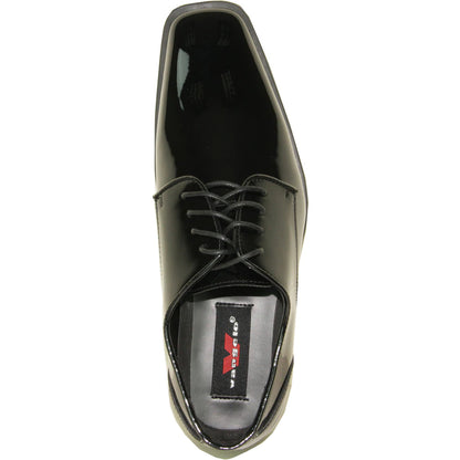 "Matteo" Black Vangelo Tuxedo Shoes