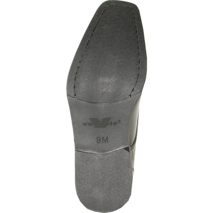 "Matteo" Black Vangelo Tuxedo Shoes